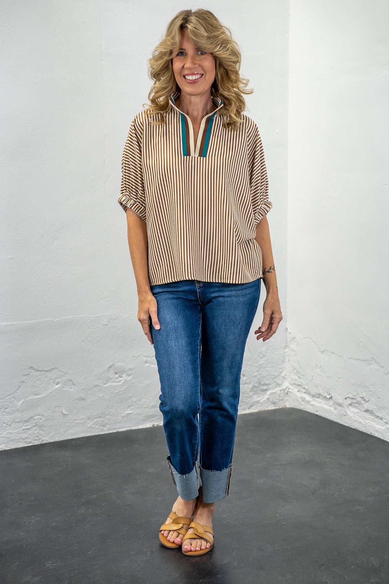 Deeann Striped Top
