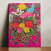 Butterflies & Bouquet Canvas Art
