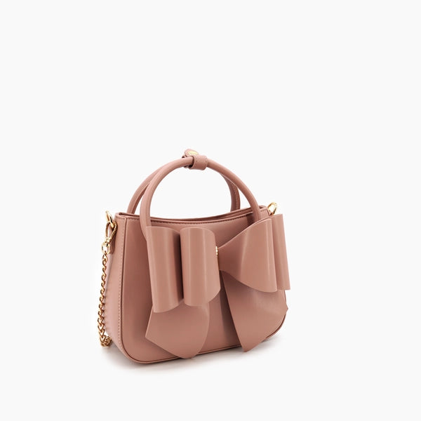 Madeline Mauve Bow Crossbody
