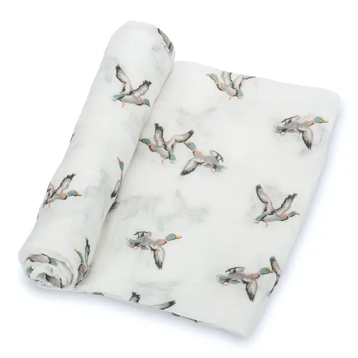 Quackin' Up Duck Muslin Swaddle