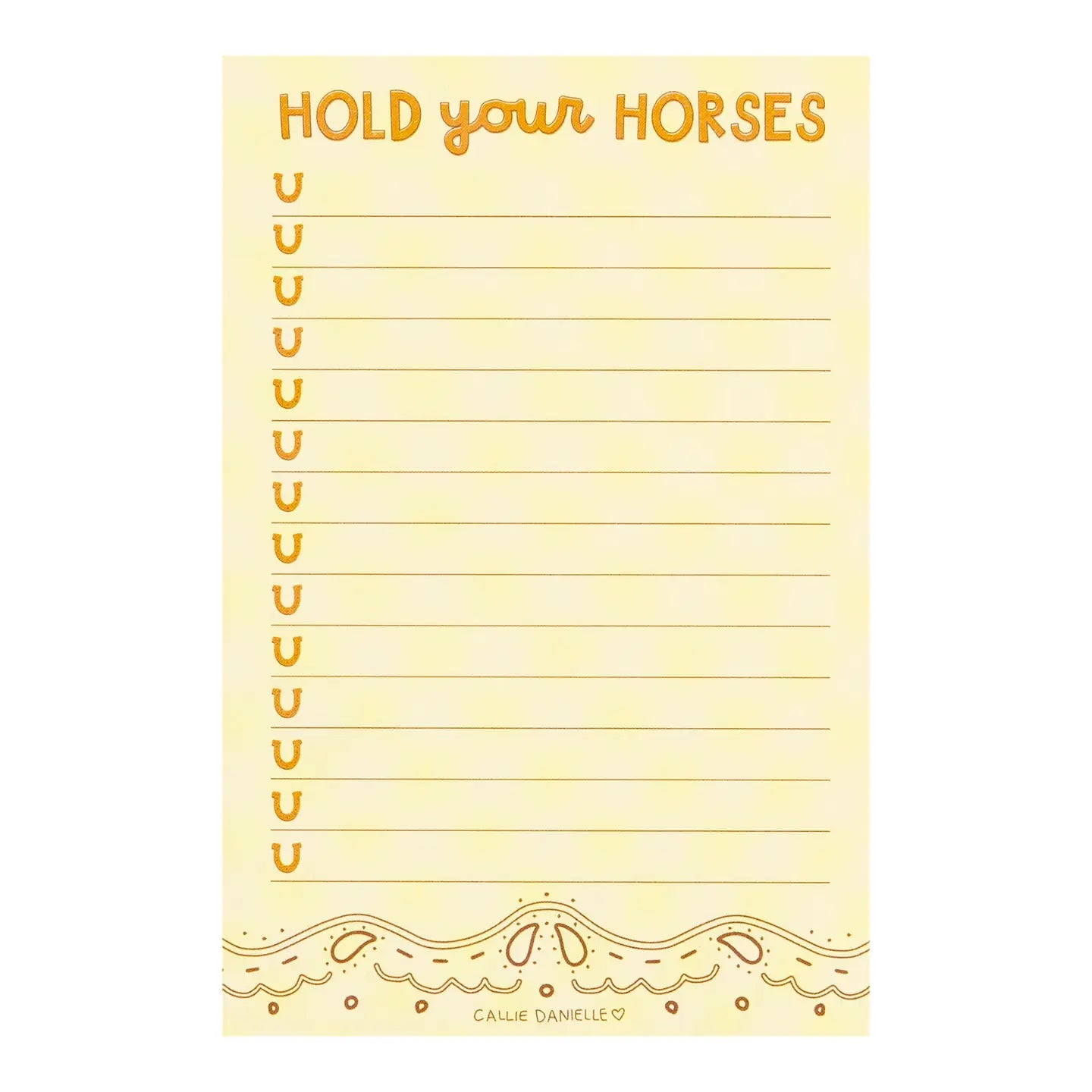 Hold Your Horses Notepad