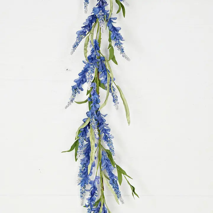 4ft Garland-Blue Bonnet Flowers with Heather – Sisters Boutique & Gifts ...