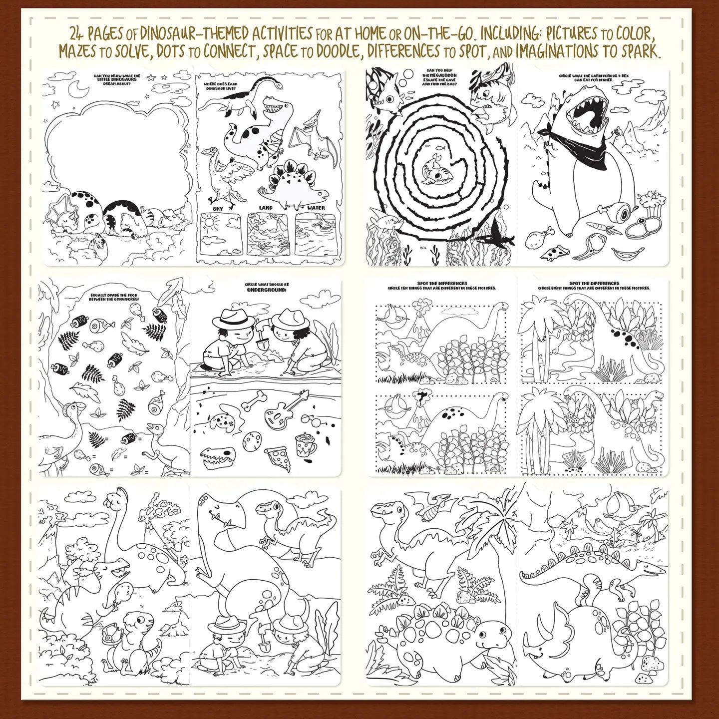 Dinosaur World Activity Book