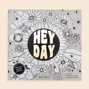 Hey Day Retro Flower Coloring Book