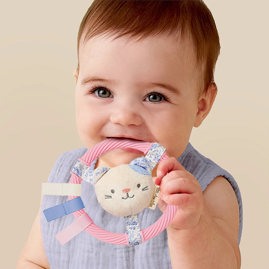 Plush Cat Teething Ring