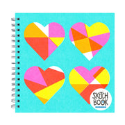 Quilted Hearts Sketch Book