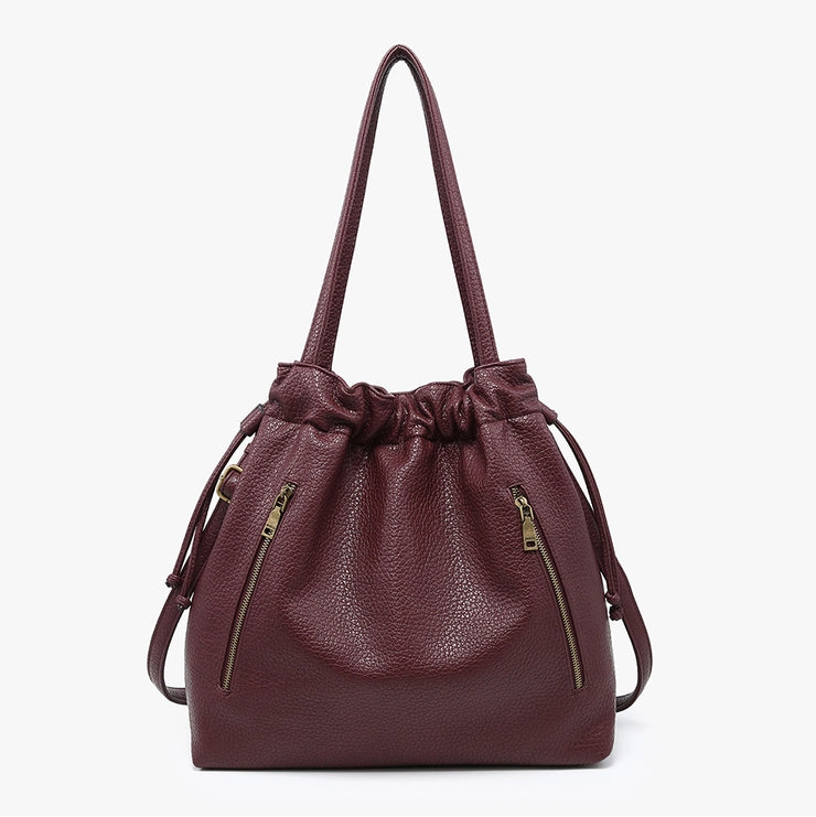 Finley Plum Drawstring Tote