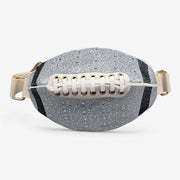 Silver Bling Football Fanny Pack