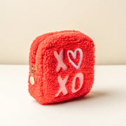 Square XOXO Teddy Pouch