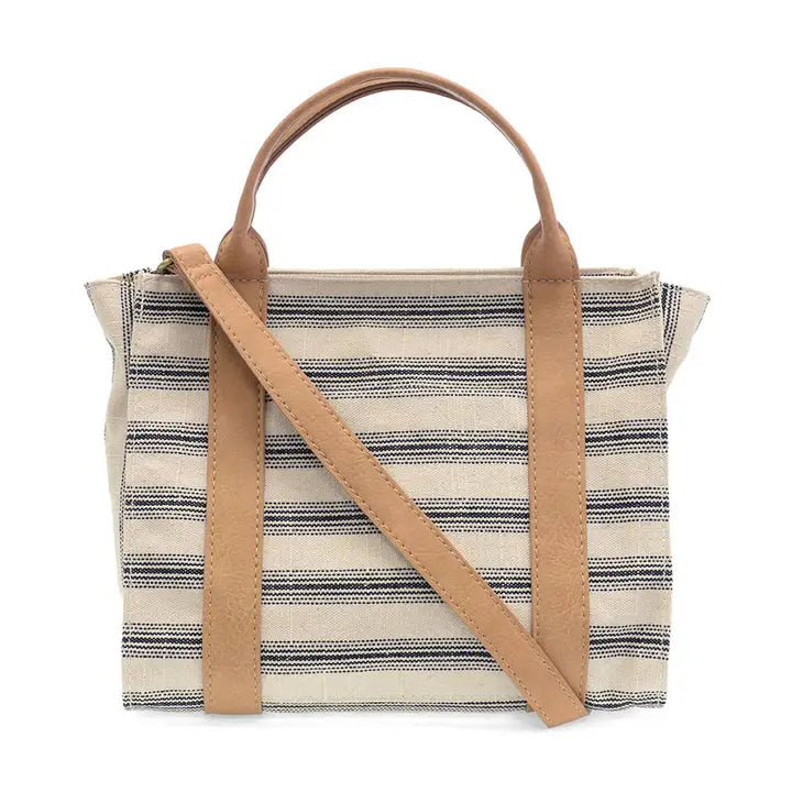 Pencil Stripe Black Mini Tote