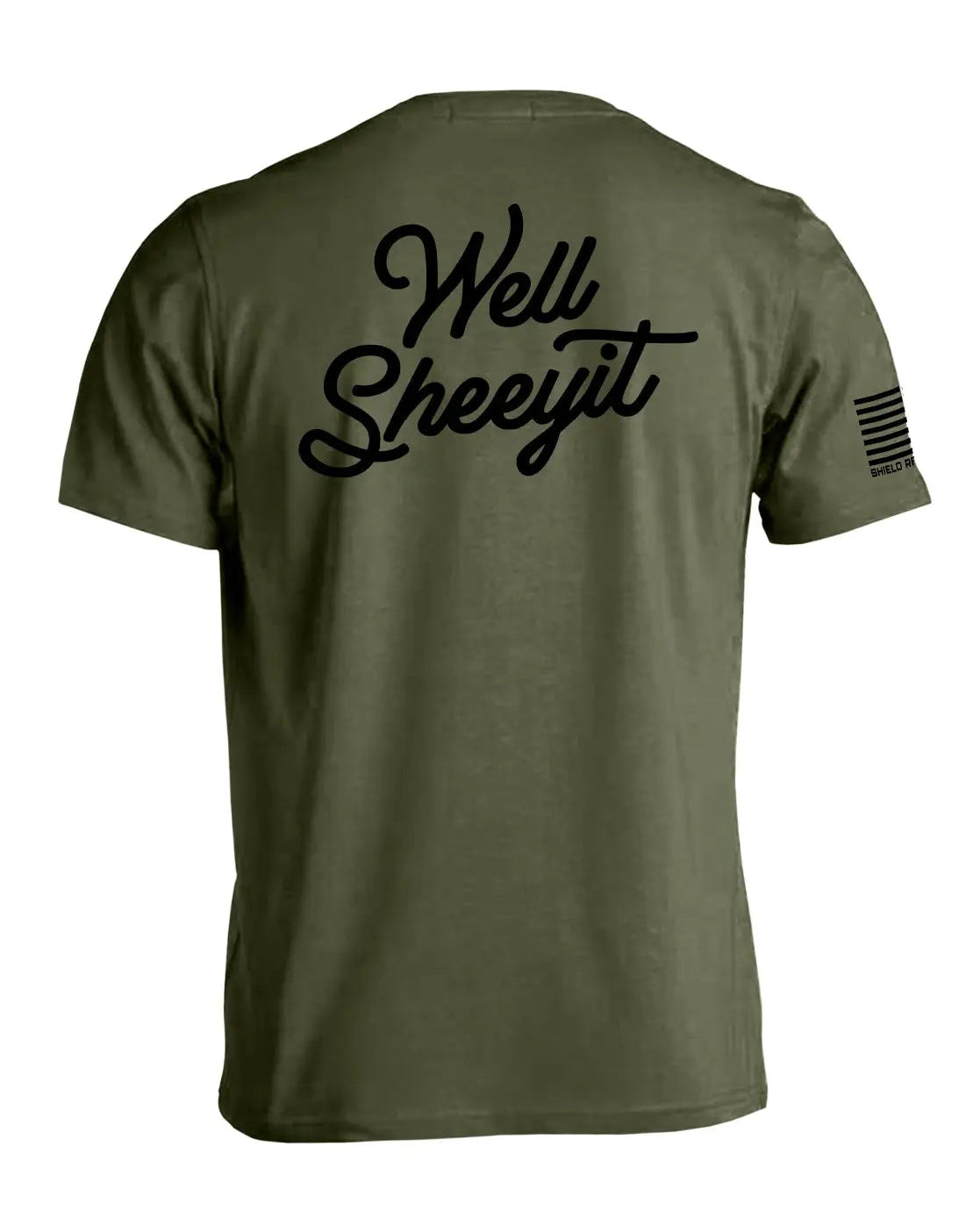 Well Sheeyit Army Green Tee