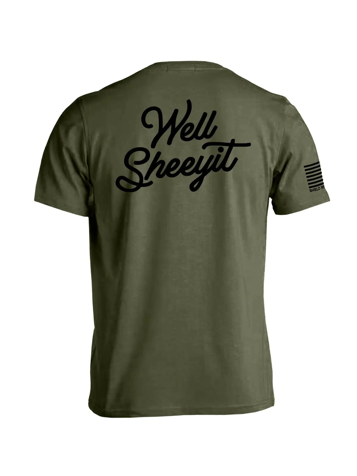 Well Sheeyit Army Green Tee