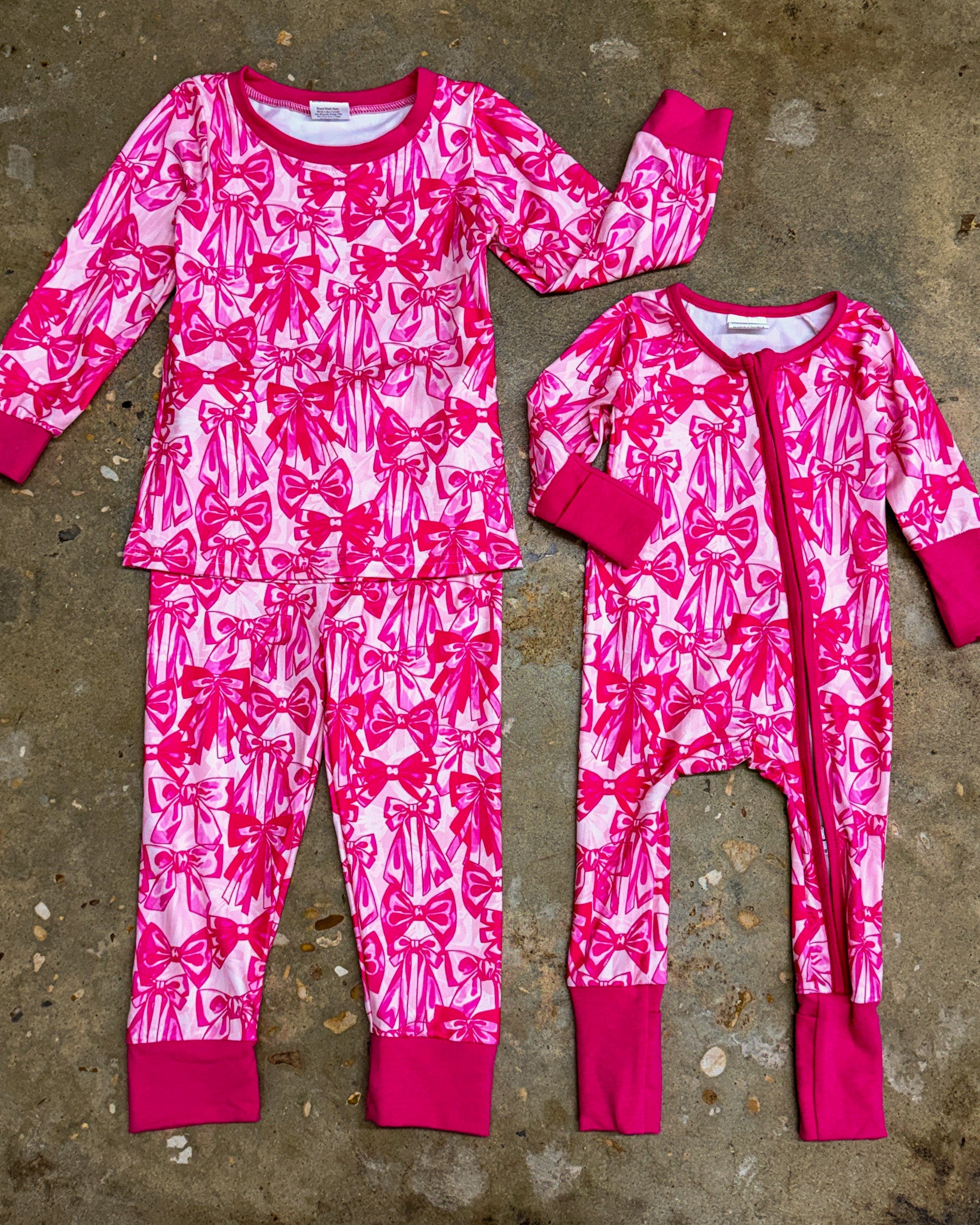 Prissy Bows 2pc Pajamas