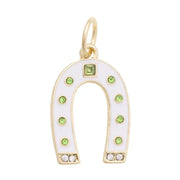 Jeweled Horseshoe Charm