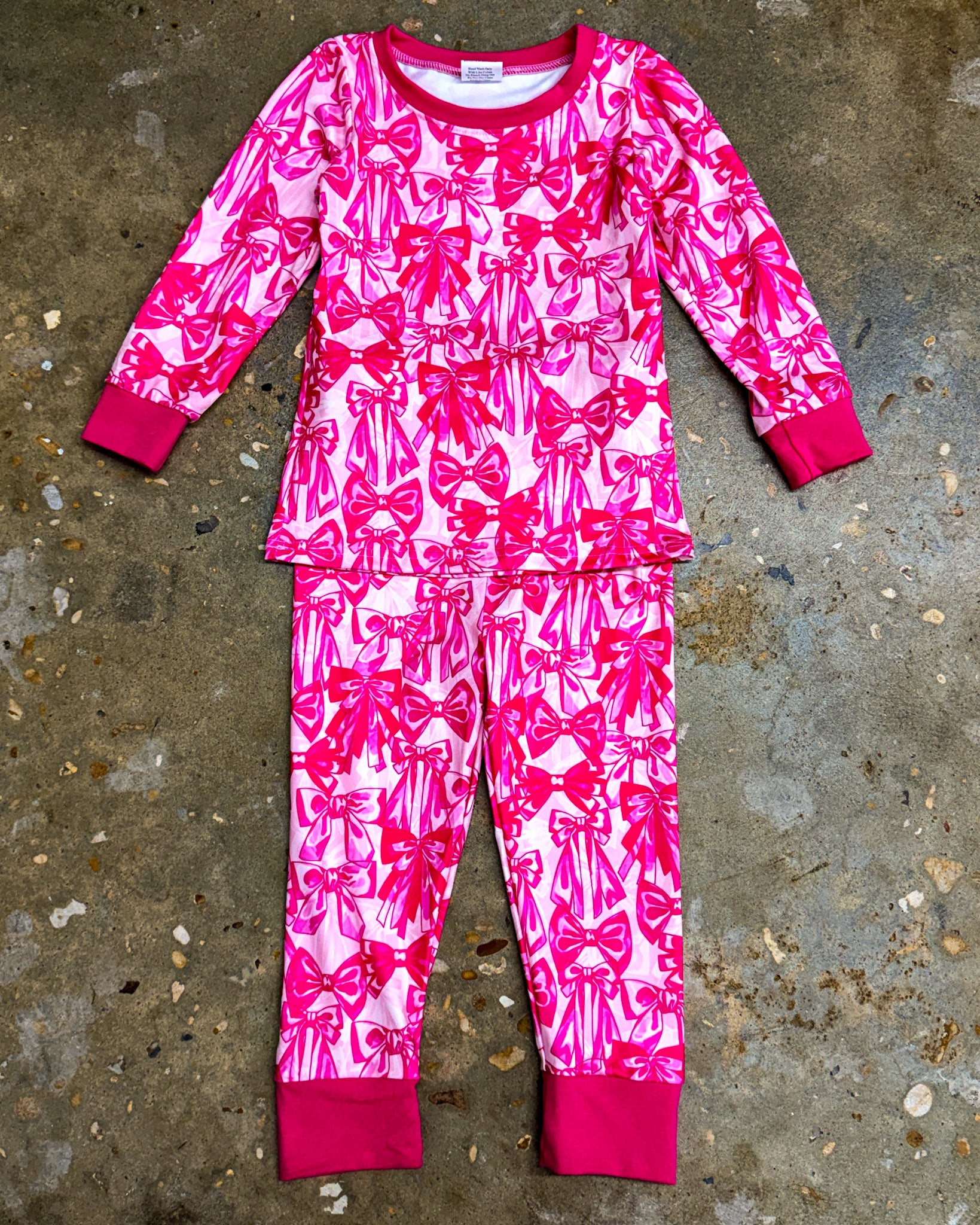 Prissy Bows 2pc Pajamas