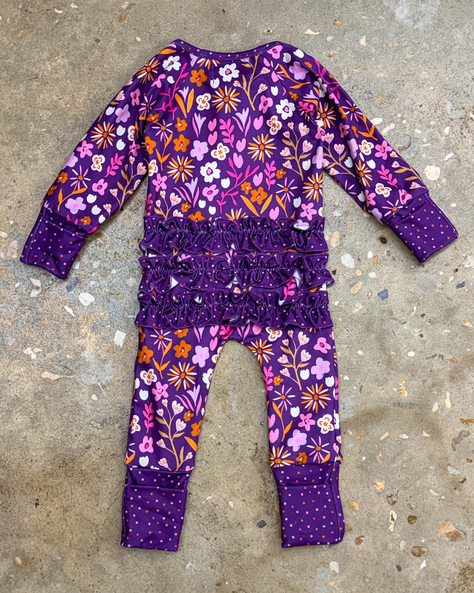 Pretty & Plum Ruffle Sleeper
