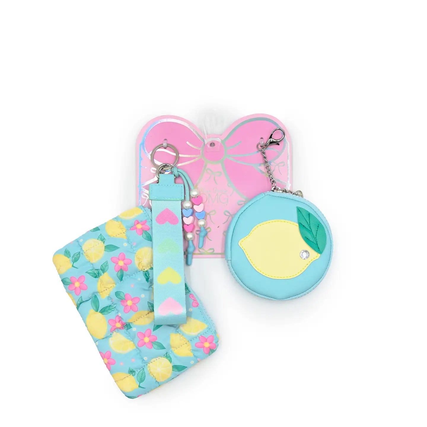 Lemons 3pc Wristlet Set