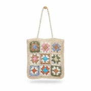 Gia Beige Straw Tote