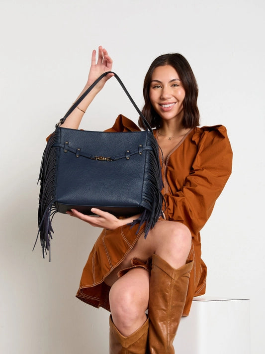 Eva Navy Satchel