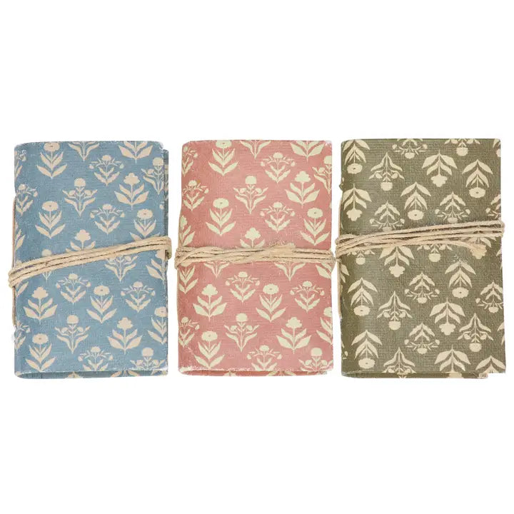 Folk Floral Mini Notebook Set