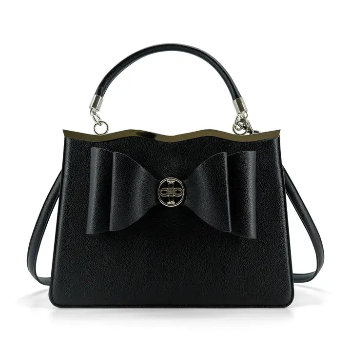 Nora Black Bowtie Handbag