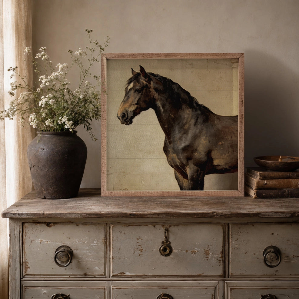 Victorian Draft Horse Wall Art