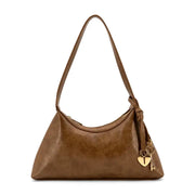 Kaitlyn Brown Heart Lock Purse
