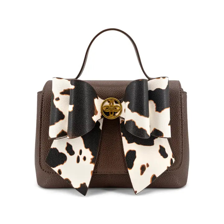Beth Brown Bow Handbag