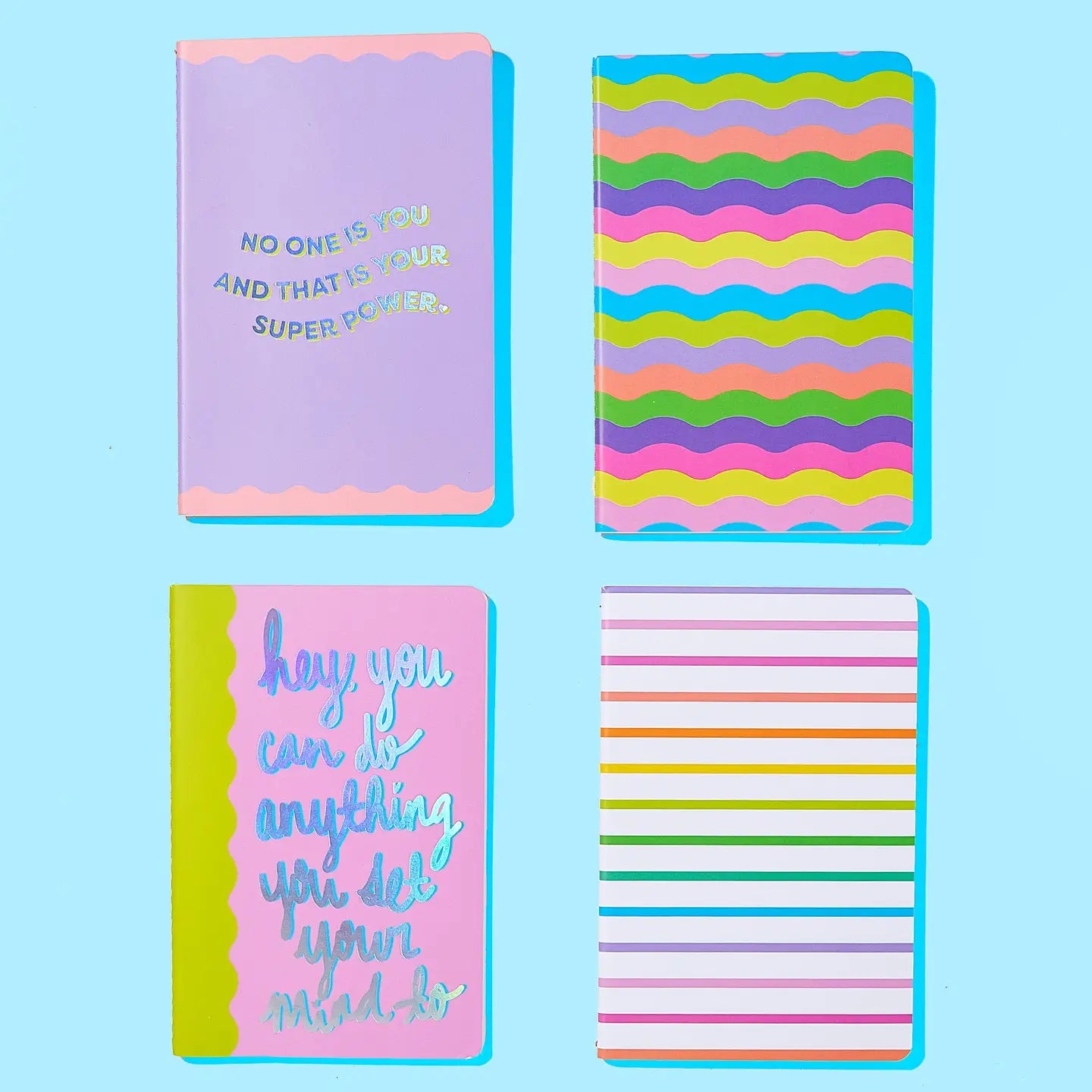 Hey You Set Of 4 Mini Notebooks