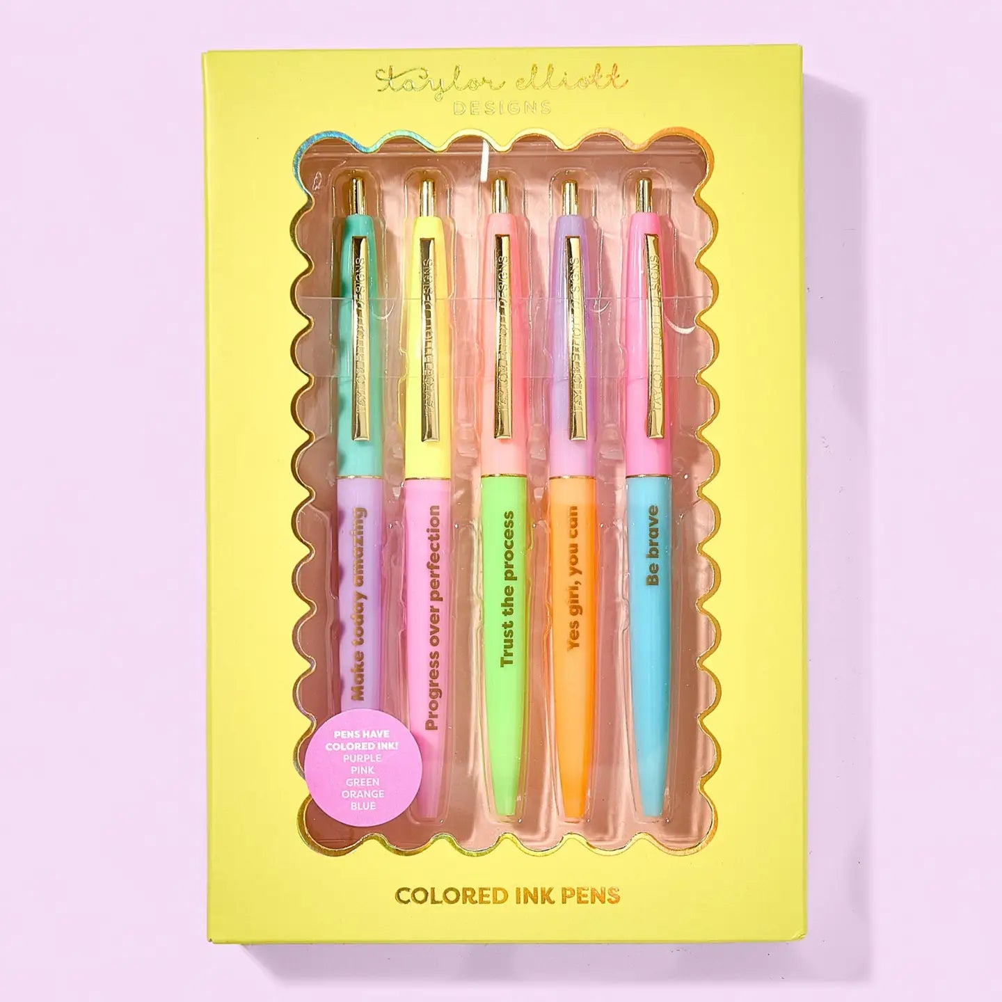 Motivational Aspirations 5pc Pen Set