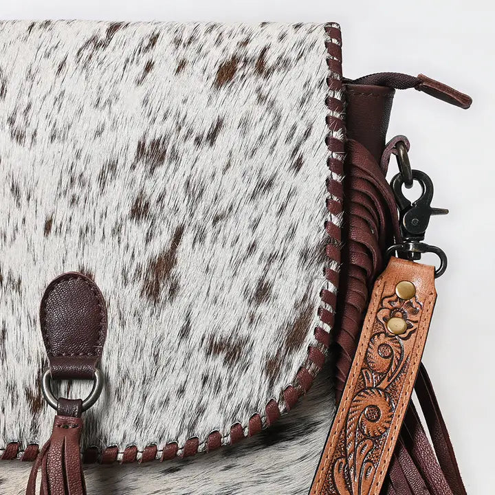 Wild Card Fringe Messenger Bag