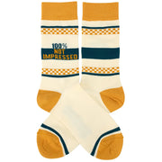 100% Not Impressed Socks