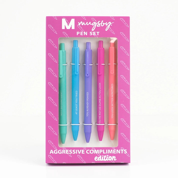 Aggressive Compliments Pen Set