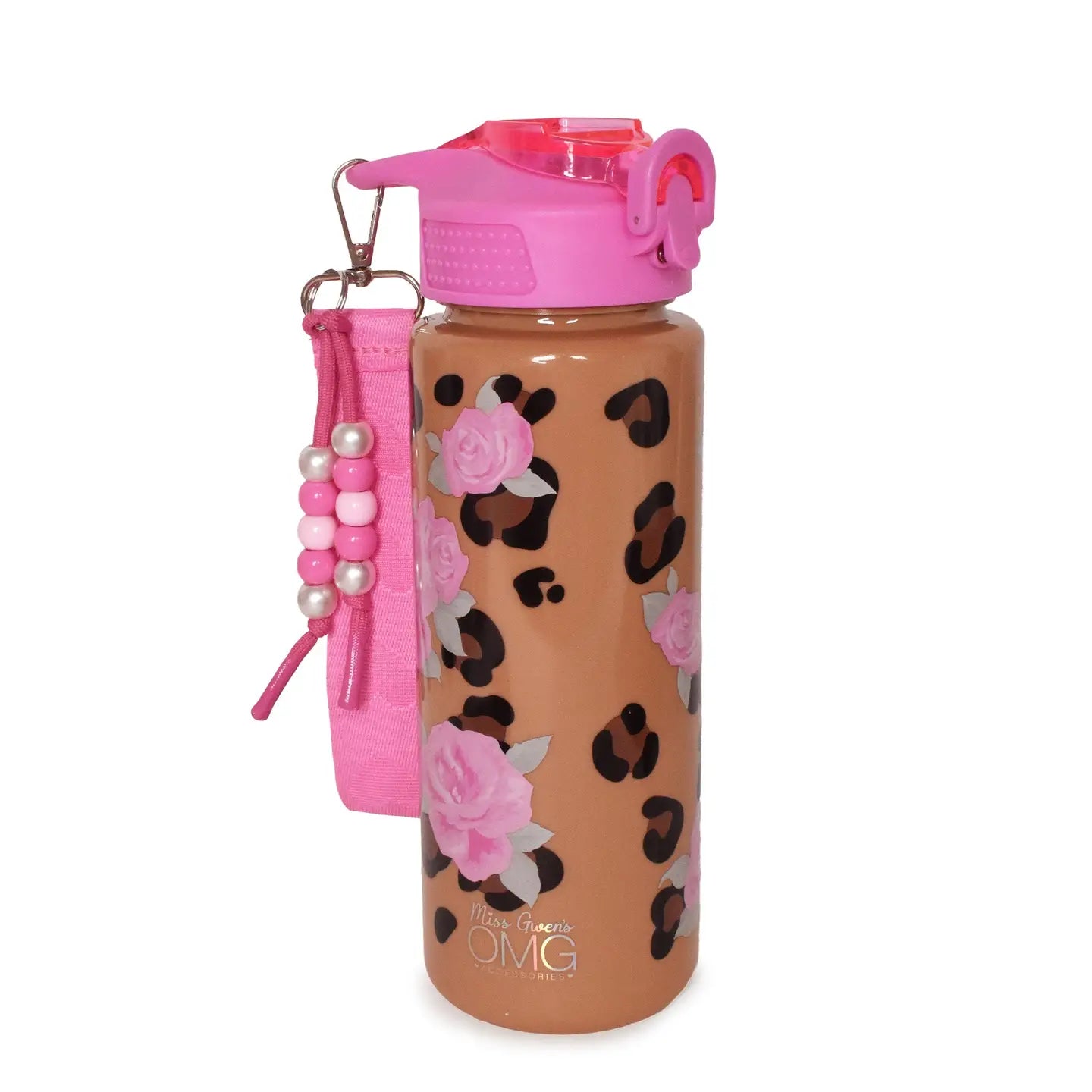 Leopard & Roses Water Bottle