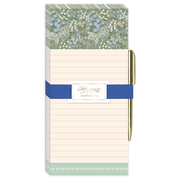 Sage Ditsy Magnetic List Pad with Pen