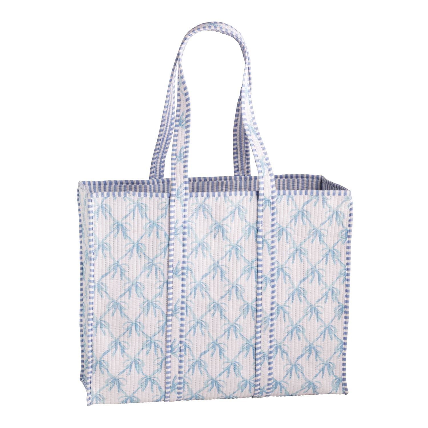 Bow Block Print Tote
