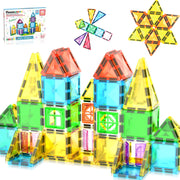 48 Pieces Travel Size Magnetic Tiles Set