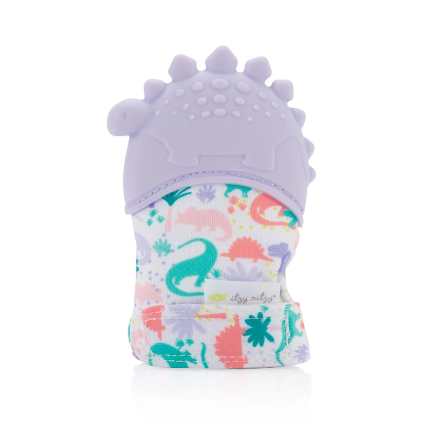 Purple Dinosaur Itzy Mitt™ Teething Mitt