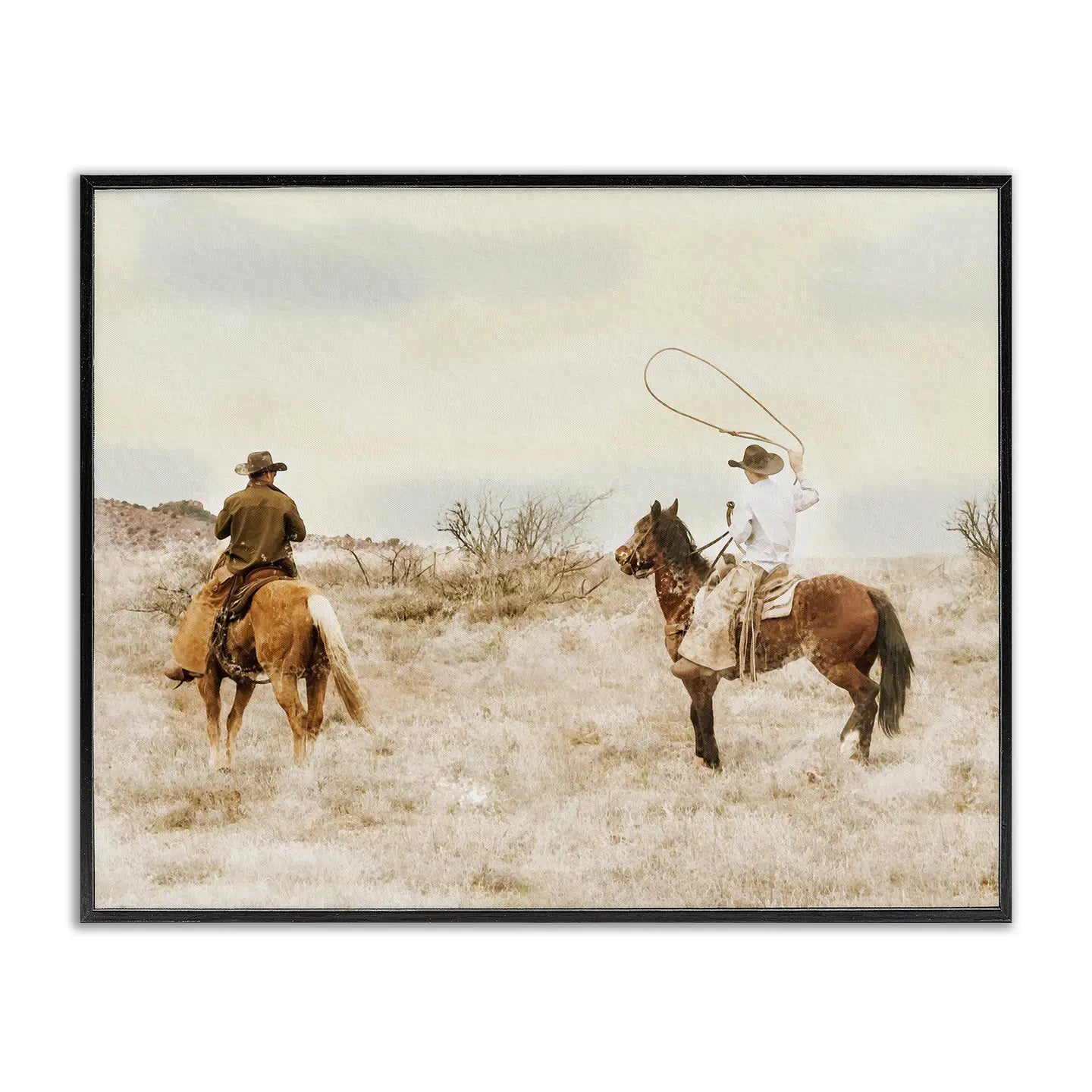 Wranglin' Cowboys Framed Art
