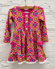 Free To Be Me Flower Ruffle Dress