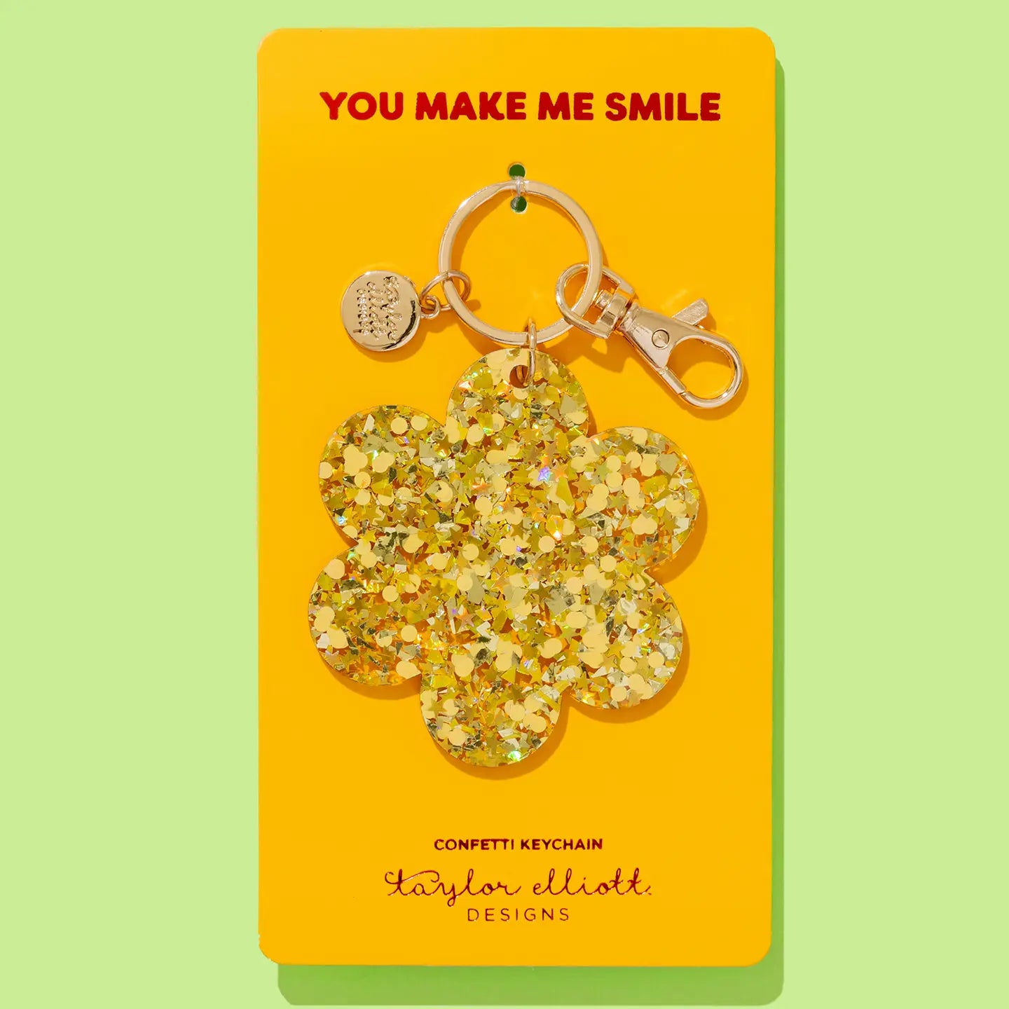 Confetti Flower Keychain