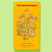 Confetti Flower Keychain