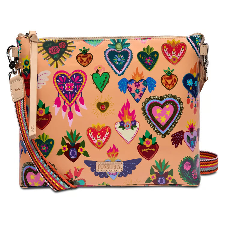 Peach Downtown Crossbody