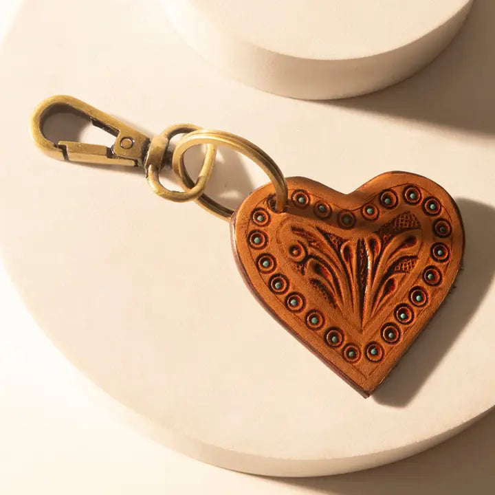 Cowgirl's Heart Keyfob