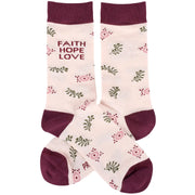 Faith Hope Love Socks