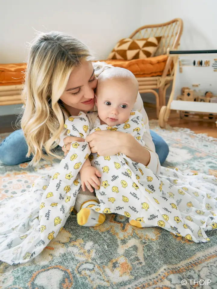 Mr. Happy 2pc Swaddle Blanket Set