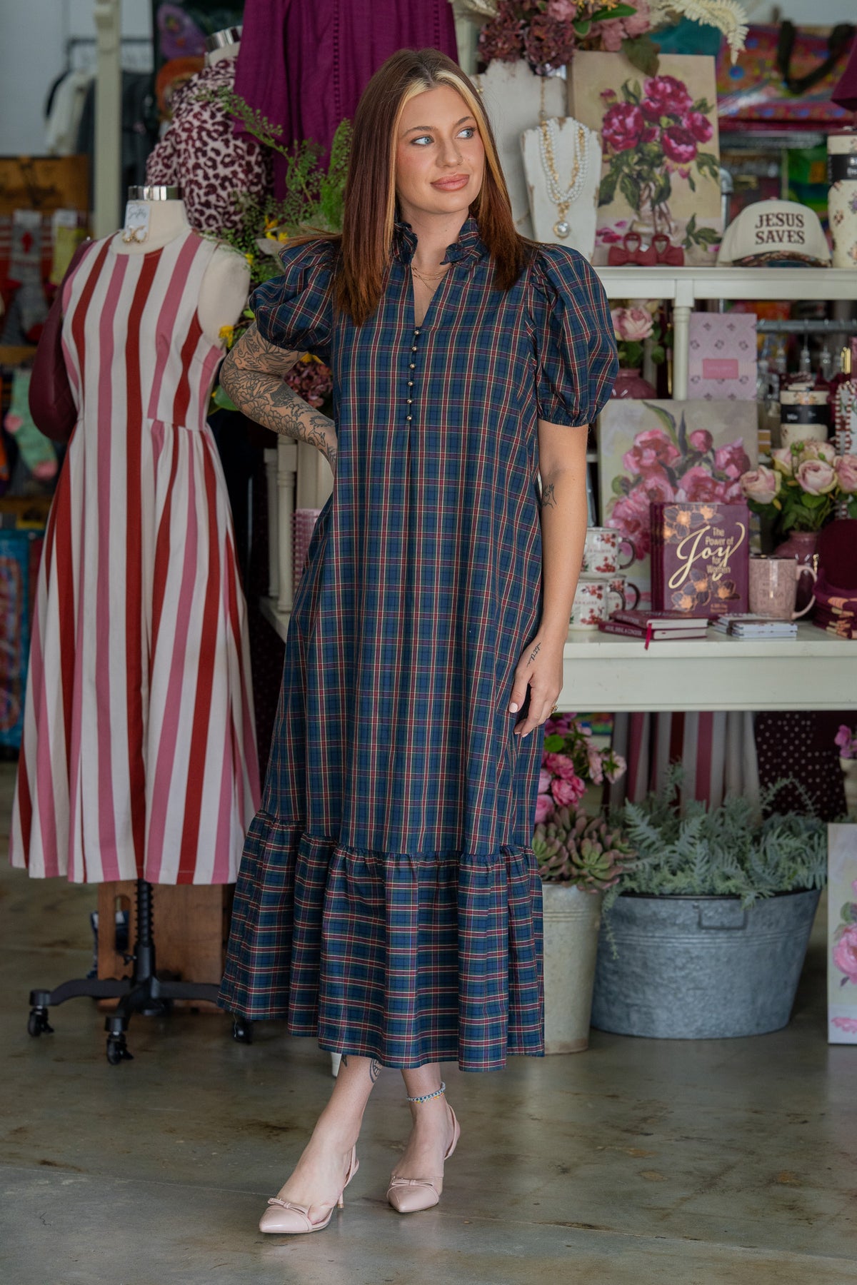 A Very Plaid Christmas Dress