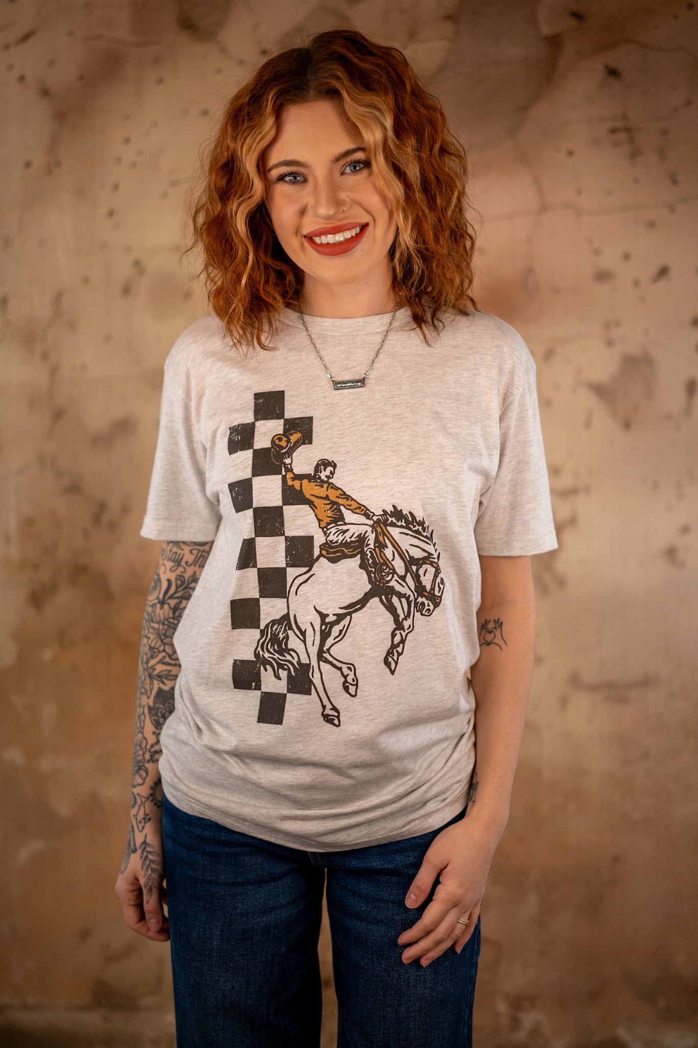 Buckaroo Checkered Tee