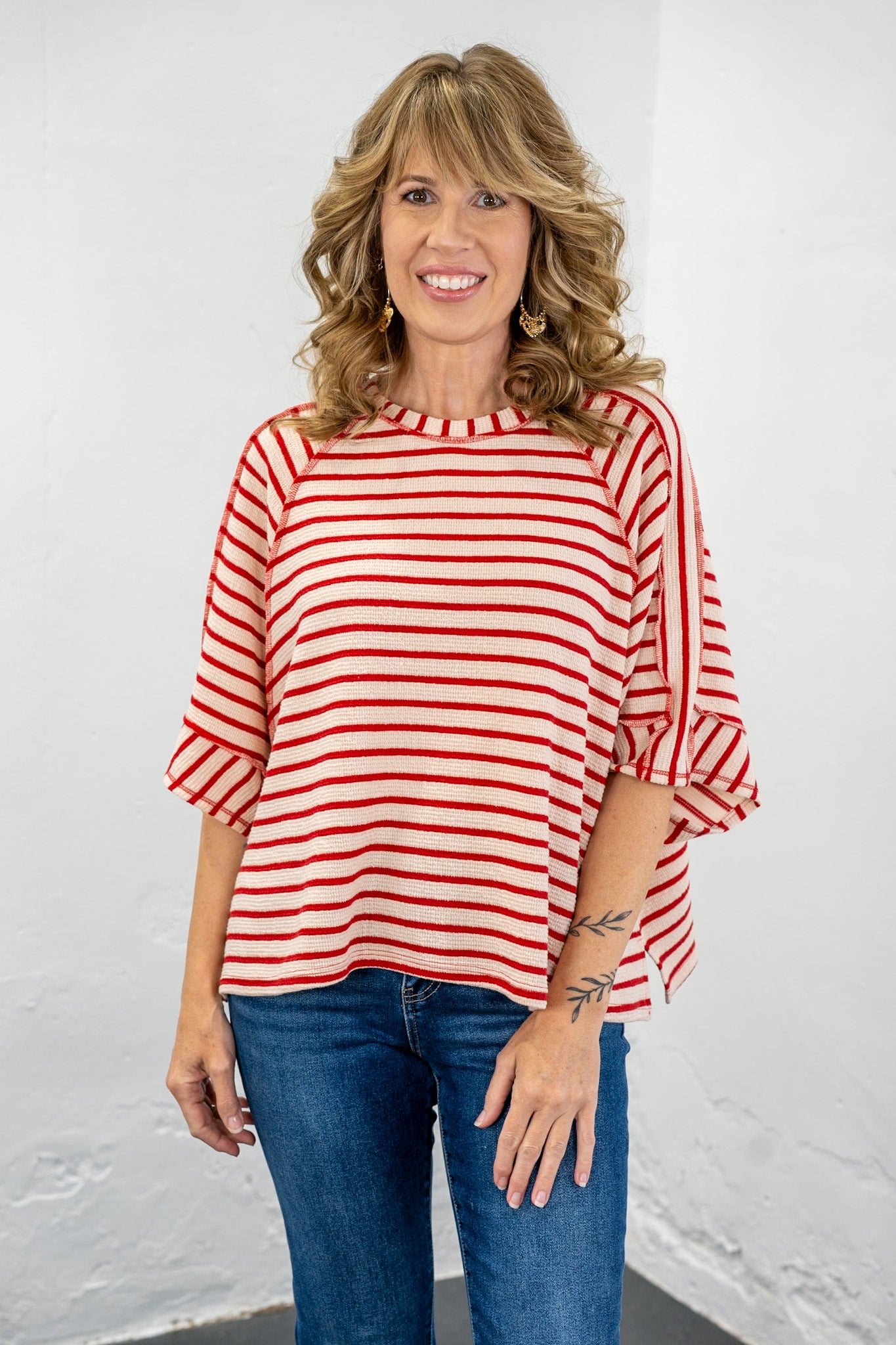 Stripe Theory Raglan Top