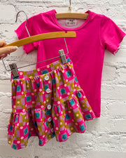 Free To Be Me Flower Skirt Set